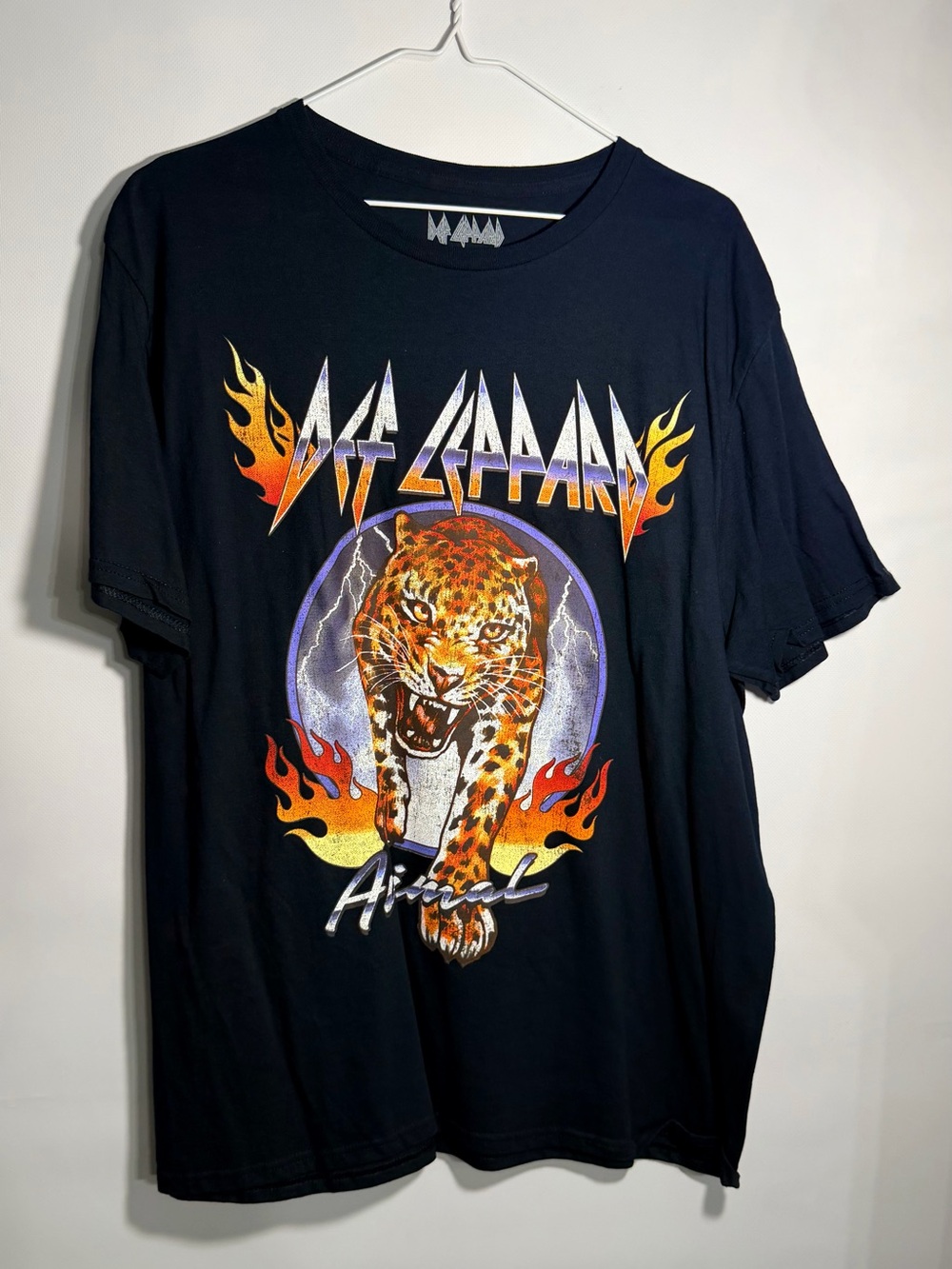 Def Leppard Black 'Animal' Graphic Short-Sleeve Tee